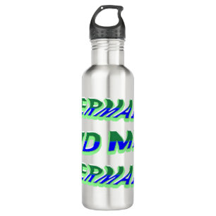 Mikitiez ocean mermaid venus sea blue stainless steel water bottle