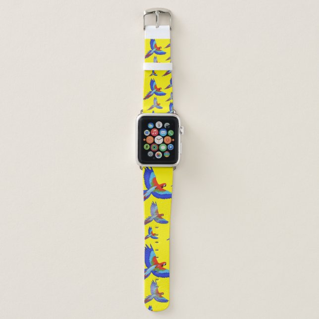 Mikitiez parrot hawaii summersunset beach spring apple watch band (Front)
