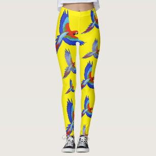 Mikitiez parrot hawaii summersunset beach spring  leggings