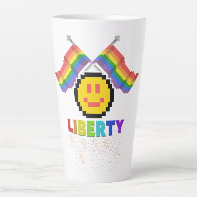 Mikitiez PE olympics donut rainbow sport lgbtqia+  Latte Mug (Front)