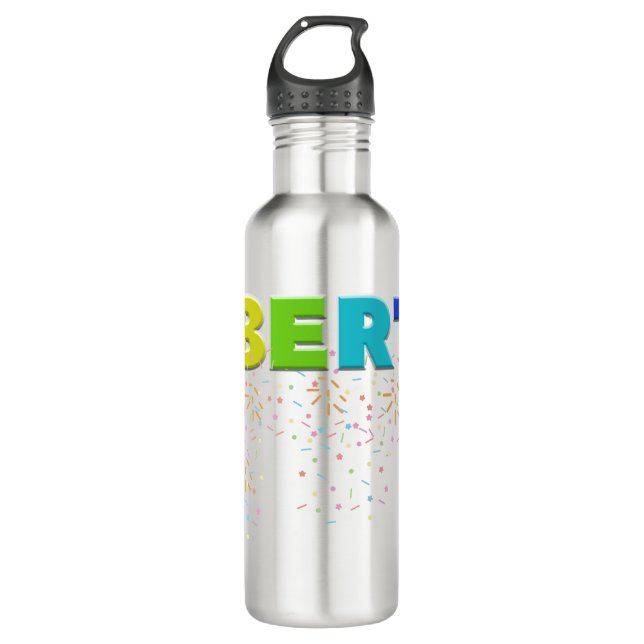 Mikitiez PE olympics donut rainbow sport lgbtqia+ Stainless Steel Water Bottle (Front)