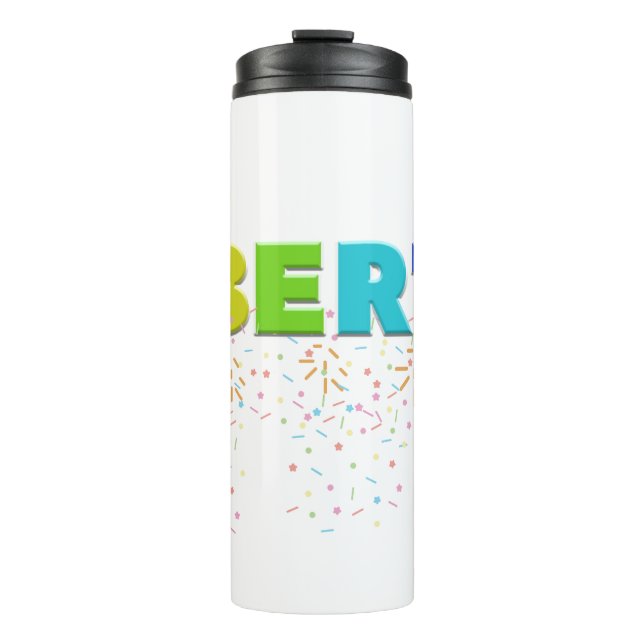 Mikitiez PE olympics donut rainbow sport lgbtqia+ Thermal Tumbler (Front)