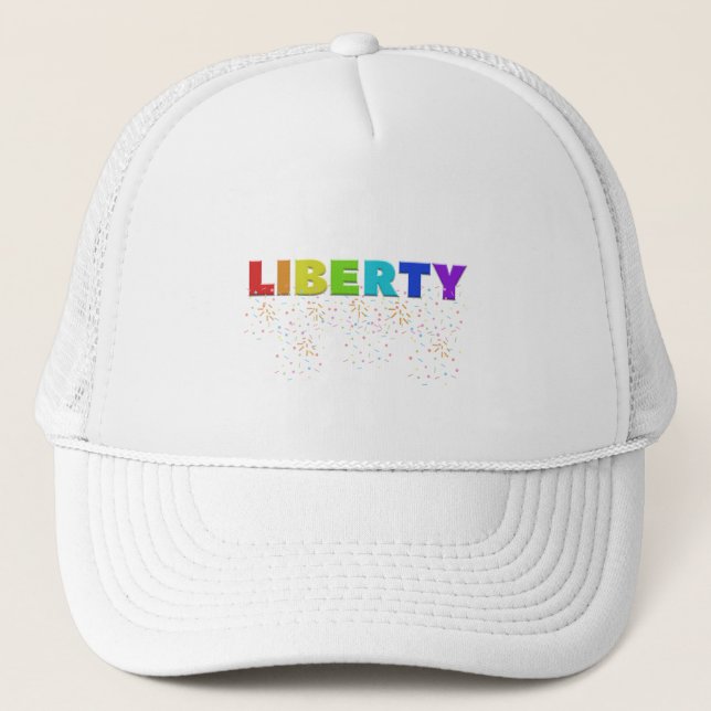 Mikitiez PE olympics donut rainbow sport lgbtqia+  Trucker Hat (Front)