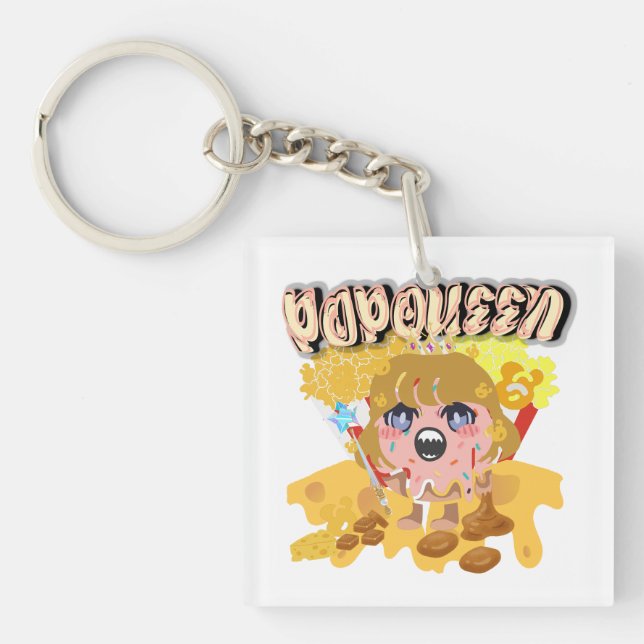 Mikitiez popqueen popcorn moivenight cinema keychain (Front)