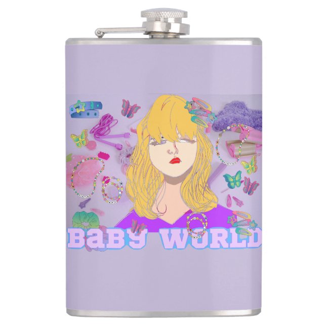 Mikitiez premier movie night princess doll summer  flask (Front)