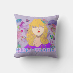 Mikitiez premier movie night princess doll summer throw pillow