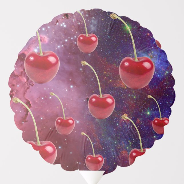 Mikitiez red cheery galaxy vegan  balloon (Front)
