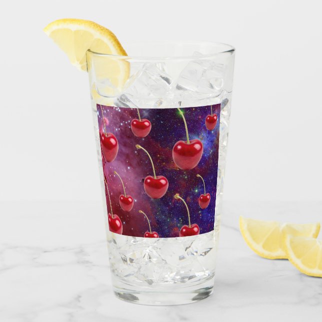 Mikitiez red cheery galaxy vegan  glass (Front Ice)