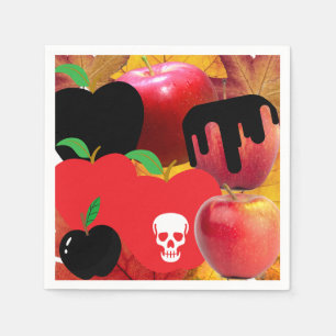Mikitiez red skull toxic apple vegan summer napkins