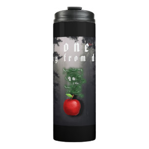 Mikitiez red skull toxic apple vegan summer thermal tumbler