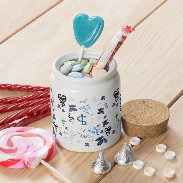 Mikitiez snake snakeperson wizard witch magic candy jar (In Situ)