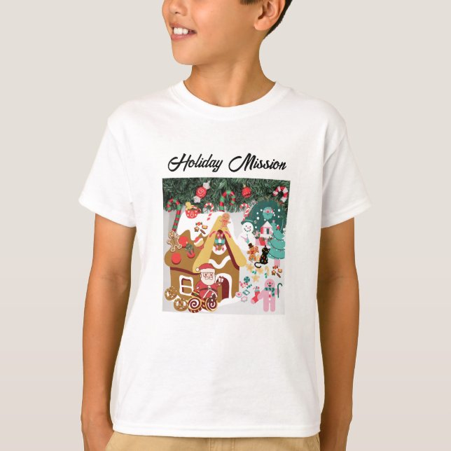 Mikitiez snowman vintage whitechristmas elf  T-Shirt (Front)