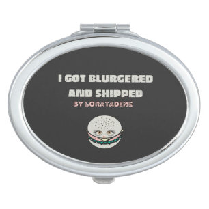Mikitiez space dolly skull burger chips frenchfrie compact mirror