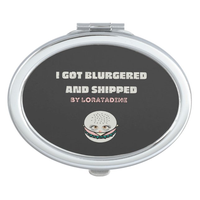 Mikitiez space dolly skull burger chips frenchfrie compact mirror (Front)
