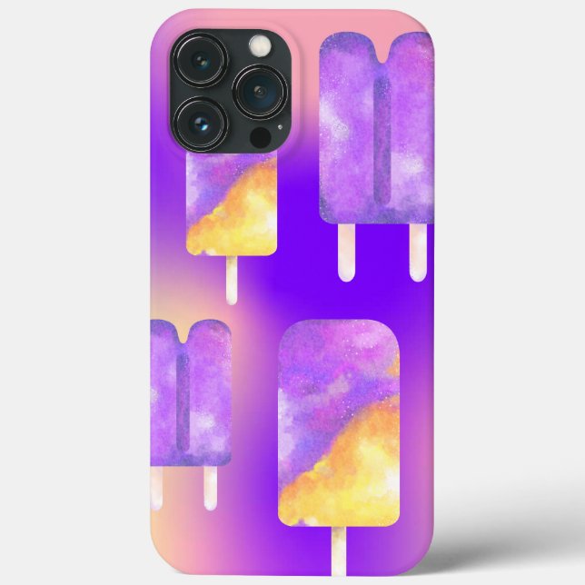 Mikitiez summer rainbow purple gold popsicle Case-Mate iPhone case (Back)