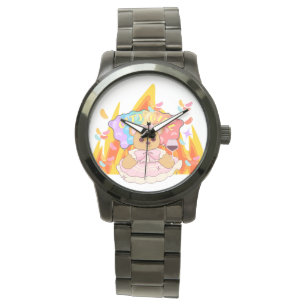 Mikitiez summer teddy bear jelly red wine fire watch