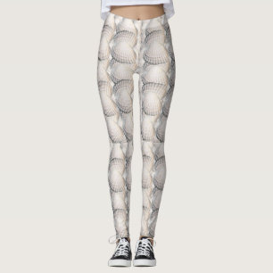 Mikitiez summer venus shell ocean beach leggings