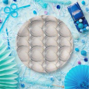 Mikitiez summer venus shell ocean beach paper plates