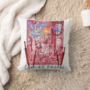 Mikitiez tarot fairy tale wish angle gypsy dream throw pillow