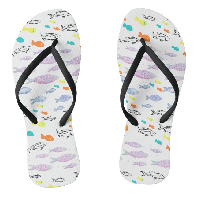 Mikitiez venus mermaid fishing summer  flip flops (Footbed)