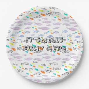 Mikitiez venus mermaid fishing summer paper plates