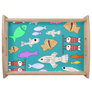 Mikitiez venus mermaid fishing summer serving tray