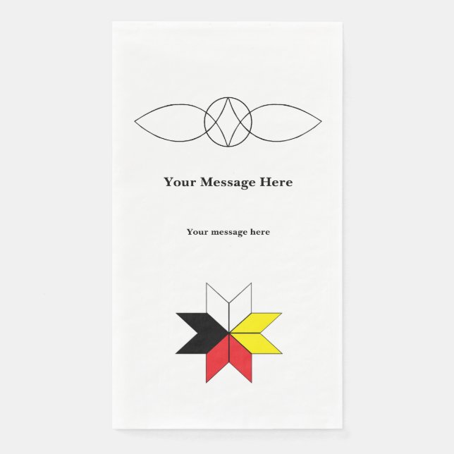 Mi'kmaq/Celtic Paper Guest Towels (Front)