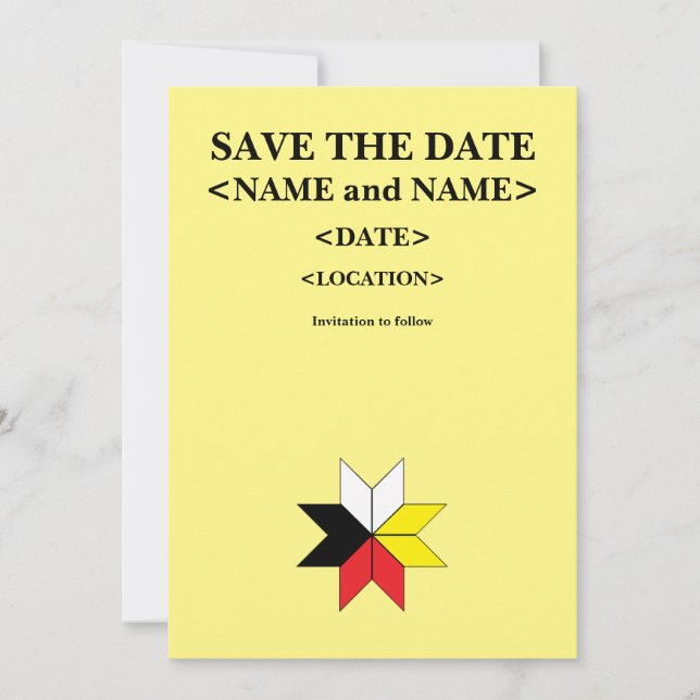 Mi'kmaq/Celtic Save the Date Card (Front)