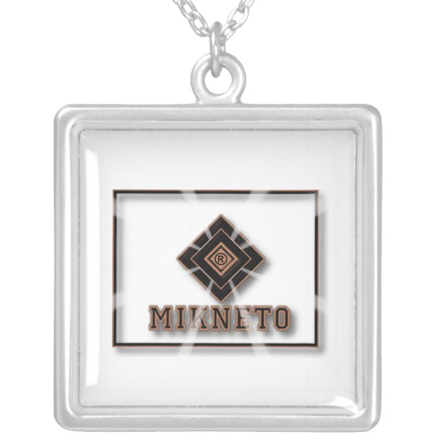 ®MIKNETO LIGHT  SILVER PLATED NECKLACE (Front)