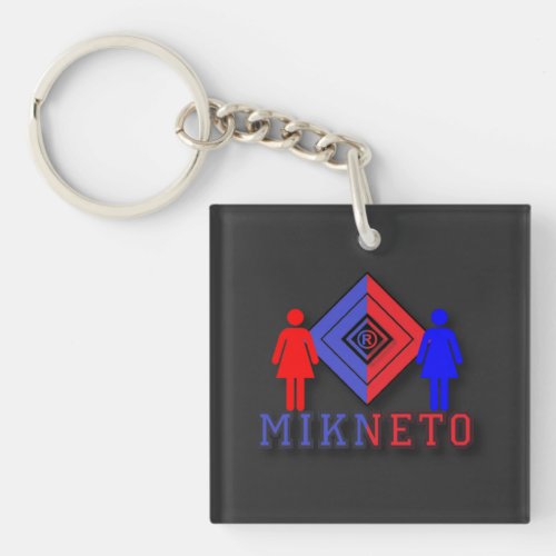MIKNETO _ New Girl T_Shirt Keychain