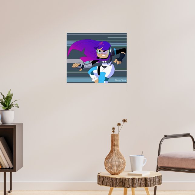 Miko Kubota Glitch Techs Poster | Zazzle