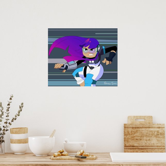Miko Kubota Glitch Techs Poster | Zazzle