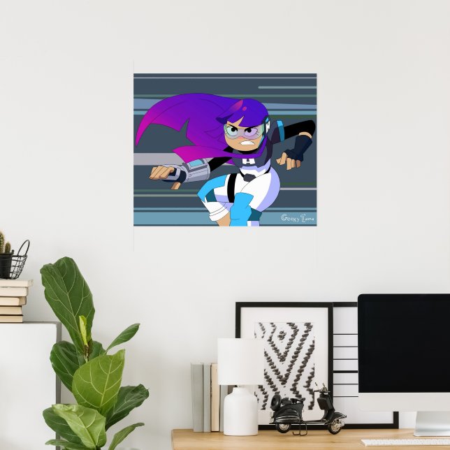 Miko Kubota Glitch Techs Poster | Zazzle