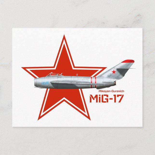 Mikoyan Guervich MiG-17 Postcard (Front)