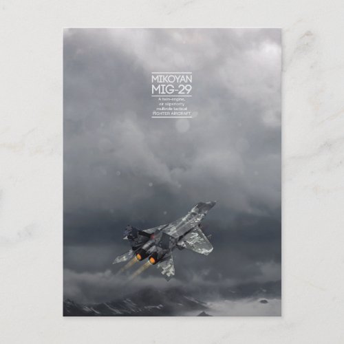 Mikoyan MiG_29 postcard
