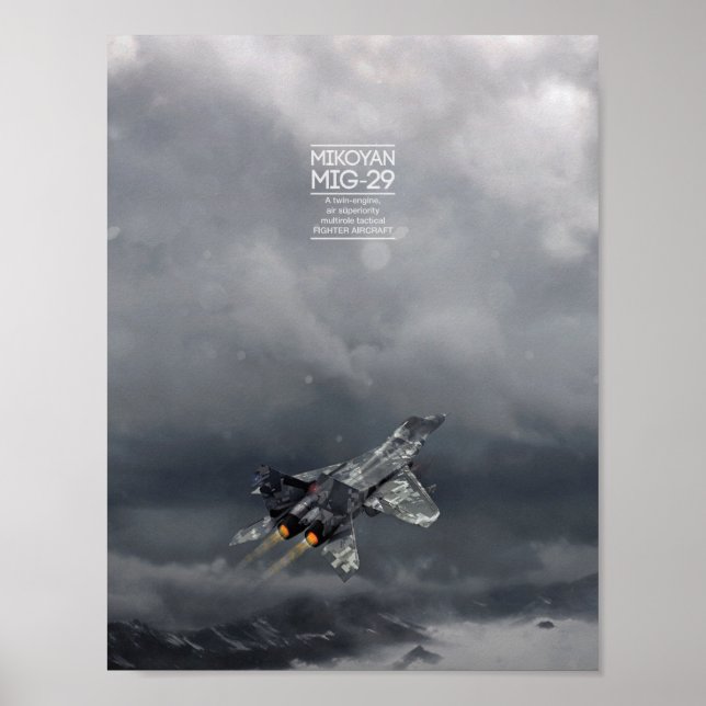 Mikoyan MiG-29 poster (Front)