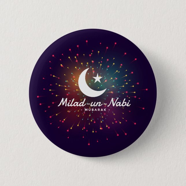 Milad-un-Nabi Mubarak Button (Front)