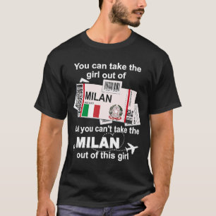 Milan Boarding Pass Milan Girl Milan T-Shirt