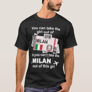 Milan Boarding Pass  Milan Girl  Milan T-Shirt