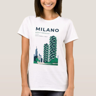 Milan Bosco Verticale Travel T-Shirt Italy Gift
