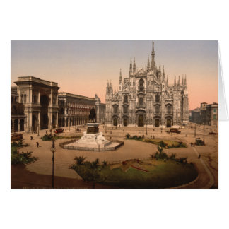 Milan Cathedral and Piazza, Lombardy, Italy Cards