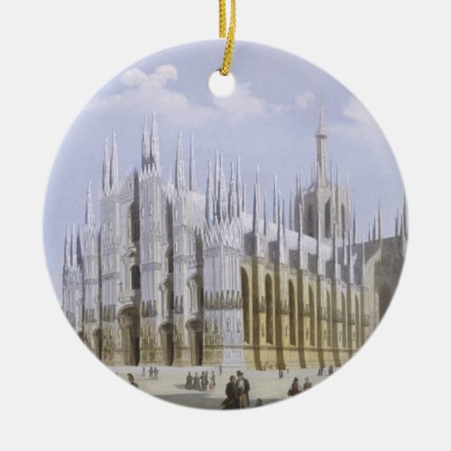 Milan Cathedral from Views of Milan and its Envir Ceramic Ornament