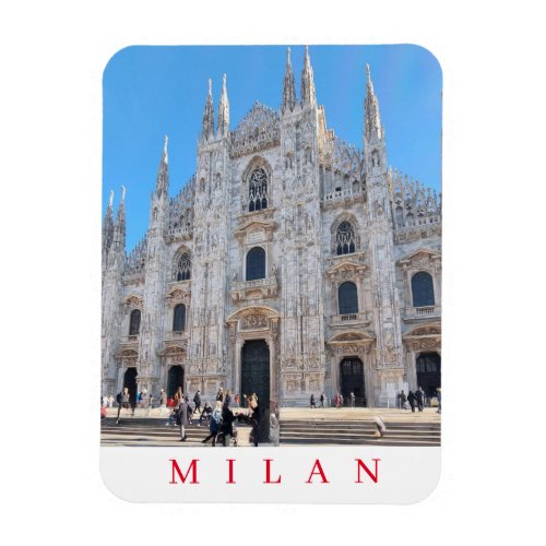 Milan Cathedral view fridge magnet