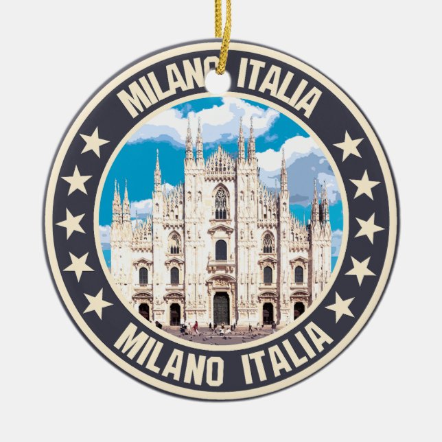 Milan Ceramic Ornament (Front)