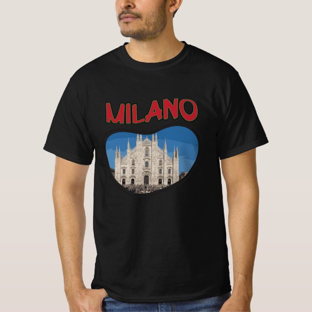 Milan city in Italy T-Shirt (Front)