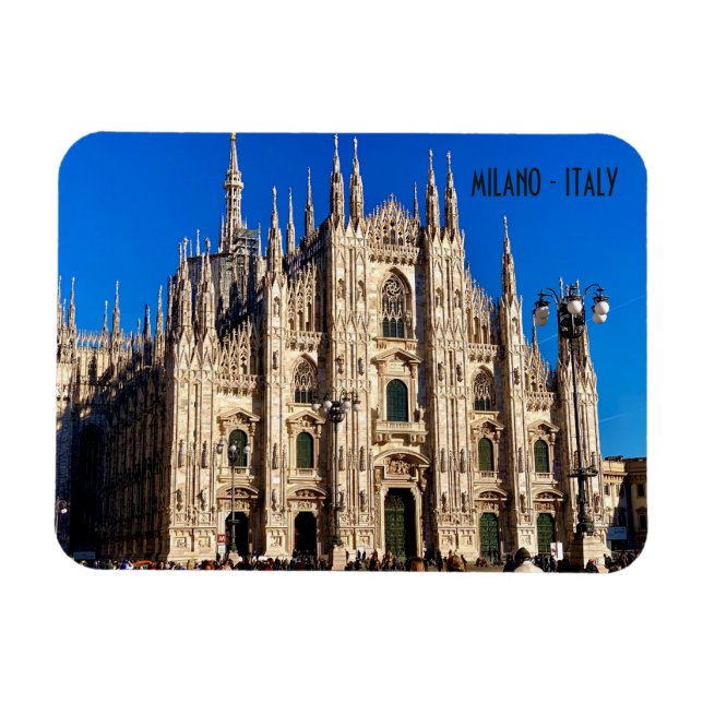 Milan Duomo Cathedral - Italy Magnet (Horizontal)