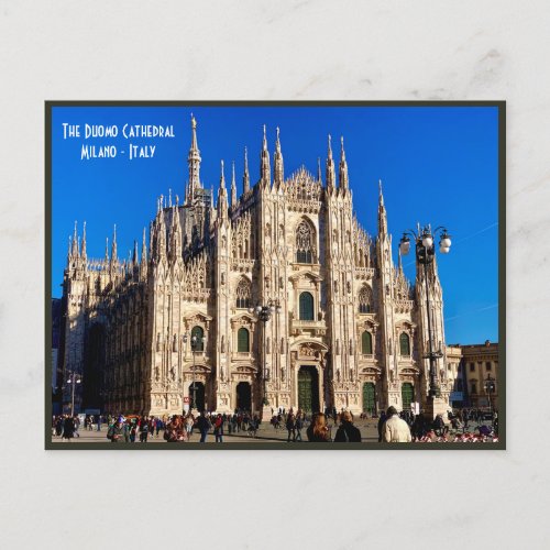 Milan Duomo Cathedral _ Italy Postcard