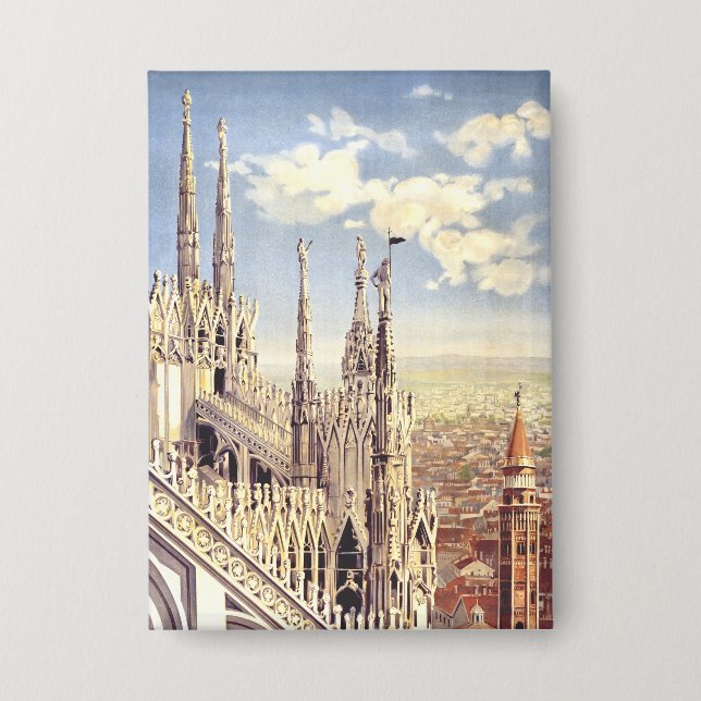 Milan Duomo Cathedral Nativity of Saint Mary Button (Front)
