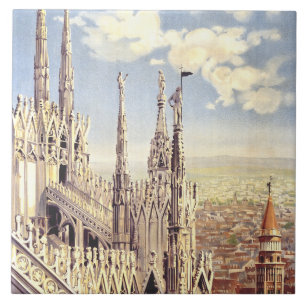 Milan Duomo Cathedral Nativity of Saint Mary Ceramic Tile