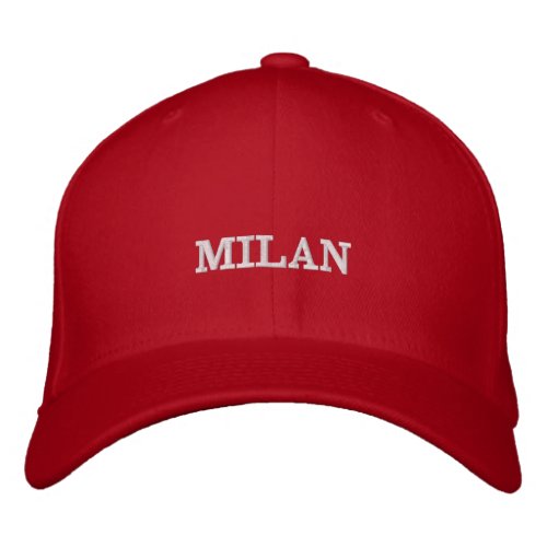 Milan Embroidered Baseball Cap